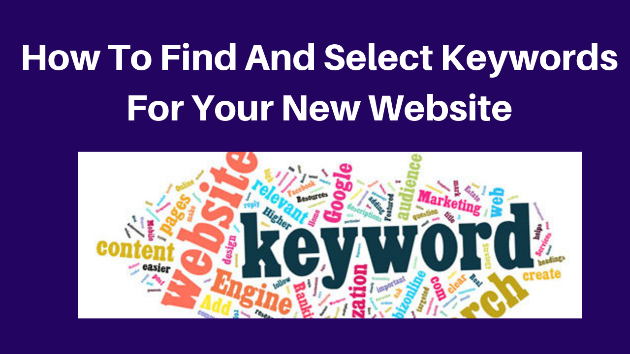 How to find competition and select keywords for your new website